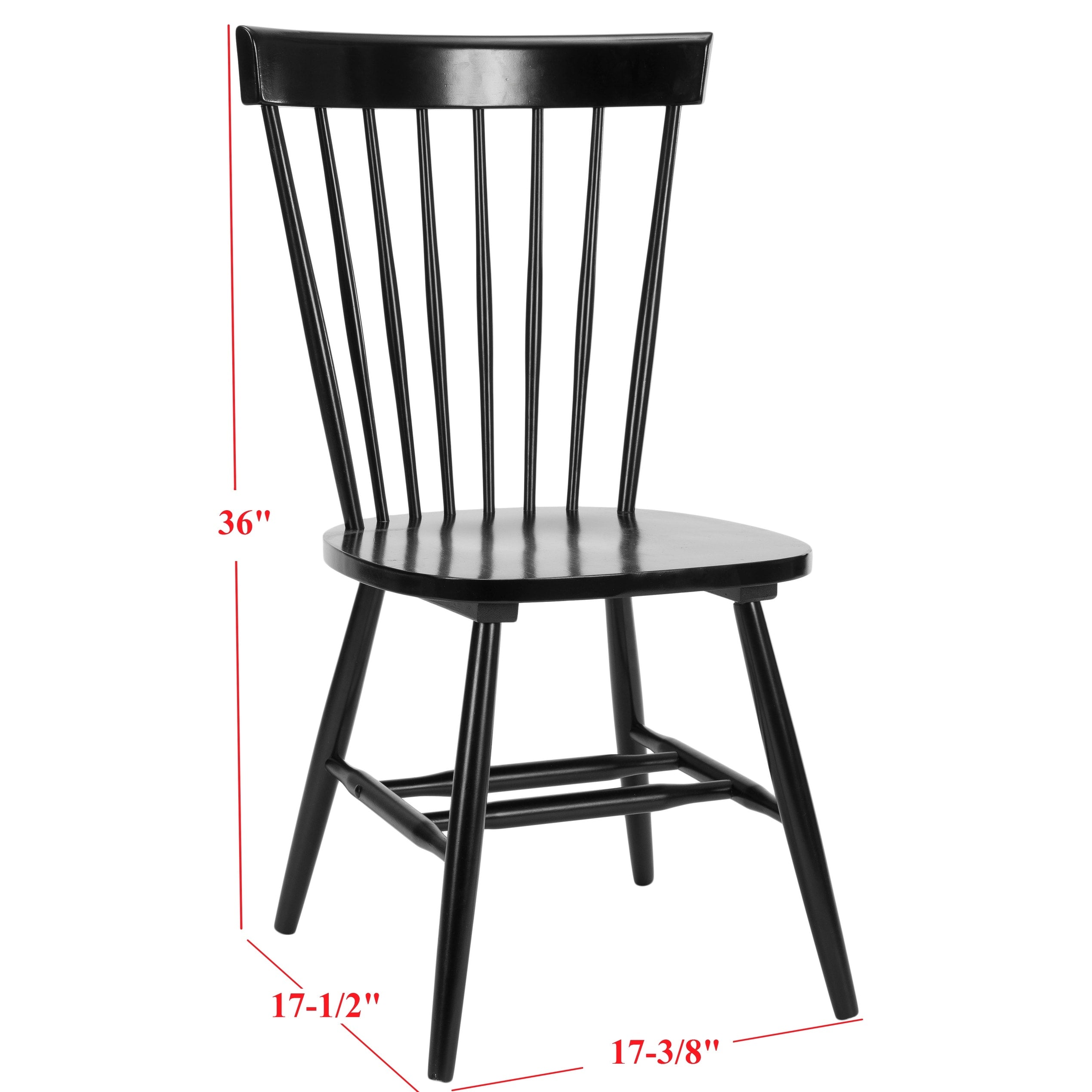 SAFAVIEH Suhair Spindle Farmhouse Dining Chair (Set of 2) - 20.5 x 21 x 36 - 21W x 21D x 36H