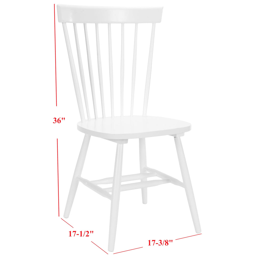 SAFAVIEH Suhair Spindle Farmhouse Dining Chair (Set of 2) - 20.5 x 21 x 36 - 21W x 21D x 36H