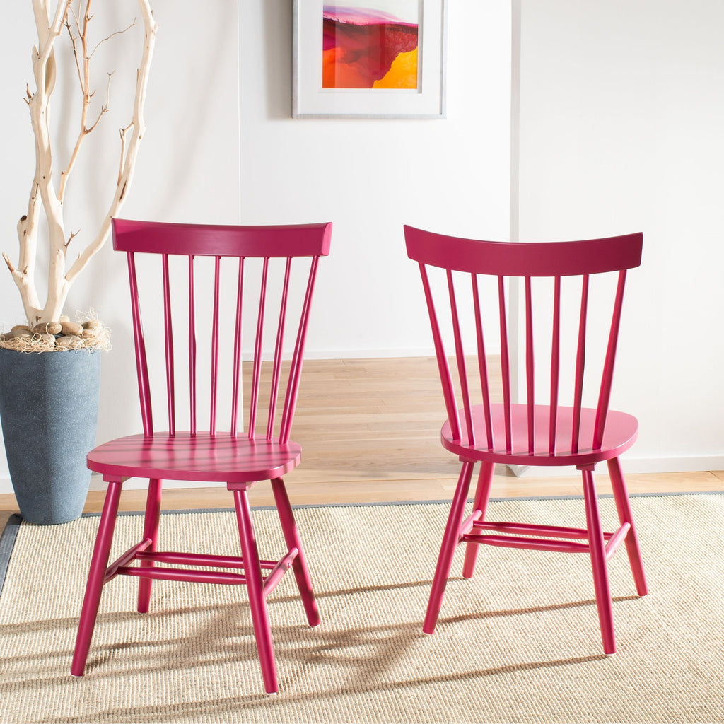 SAFAVIEH Suhair Spindle Farmhouse Dining Chair (Set of 2) - 20.5 x 21 x 36 - 21W x 21D x 36H