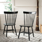 SAFAVIEH Suhair Spindle Farmhouse Dining Chair (Set of 2) - 20.5 x 21 x 36 - 21W x 21D x 36H