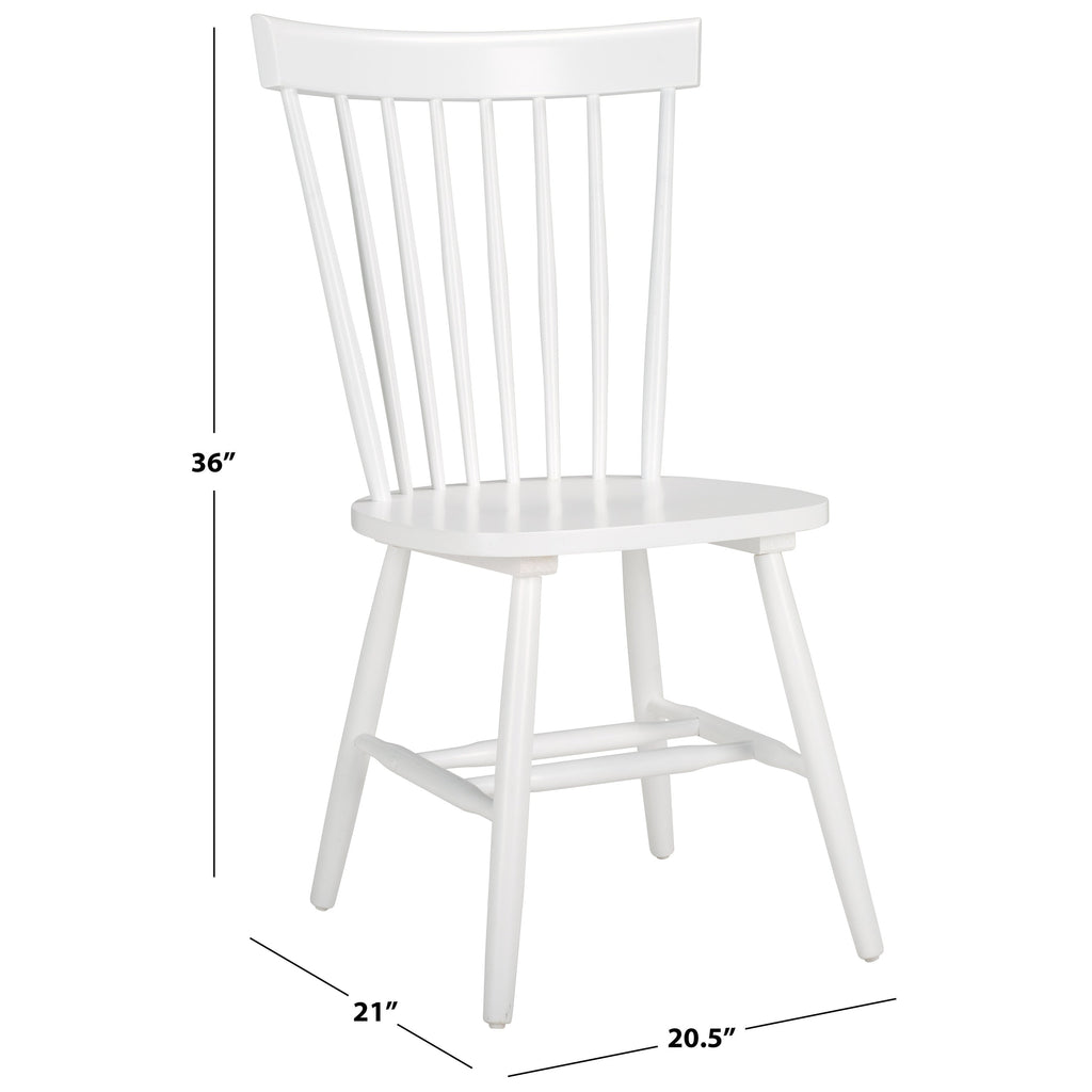 SAFAVIEH Suhair Spindle Farmhouse Dining Chair (Set of 2) - 20.5 x 21 x 36 - 21W x 21D x 36H