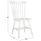 SAFAVIEH Suhair Spindle Farmhouse Dining Chair (Set of 2) - 20.5 x 21 x 36 - 21W x 21D x 36H