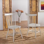 SAFAVIEH Suhair Spindle Farmhouse Dining Chair (Set of 2) - 20.5 x 21 x 36 - 21W x 21D x 36H