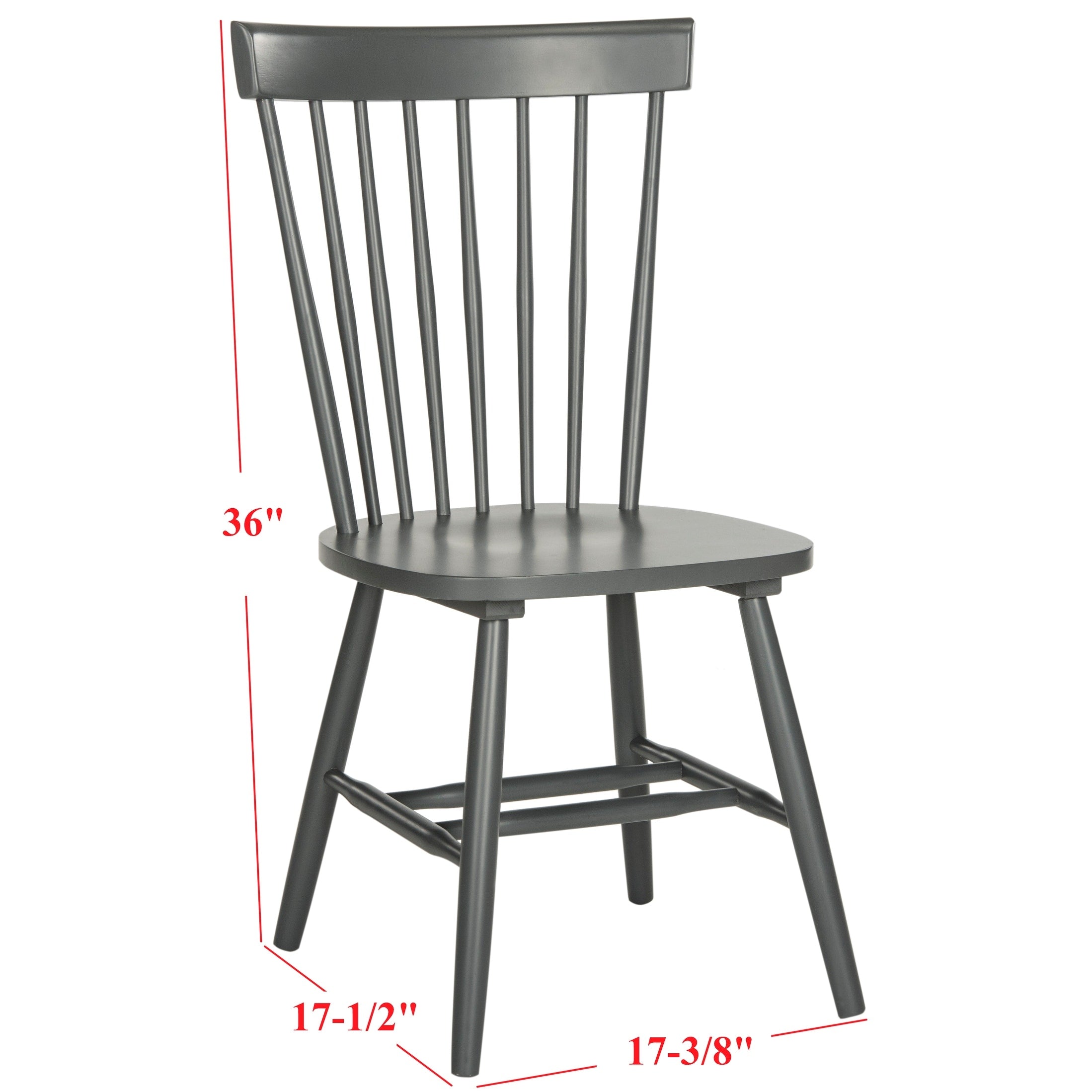 SAFAVIEH Suhair Spindle Farmhouse Dining Chair (Set of 2) - 20.5 x 21 x 36 - 21W x 21D x 36H