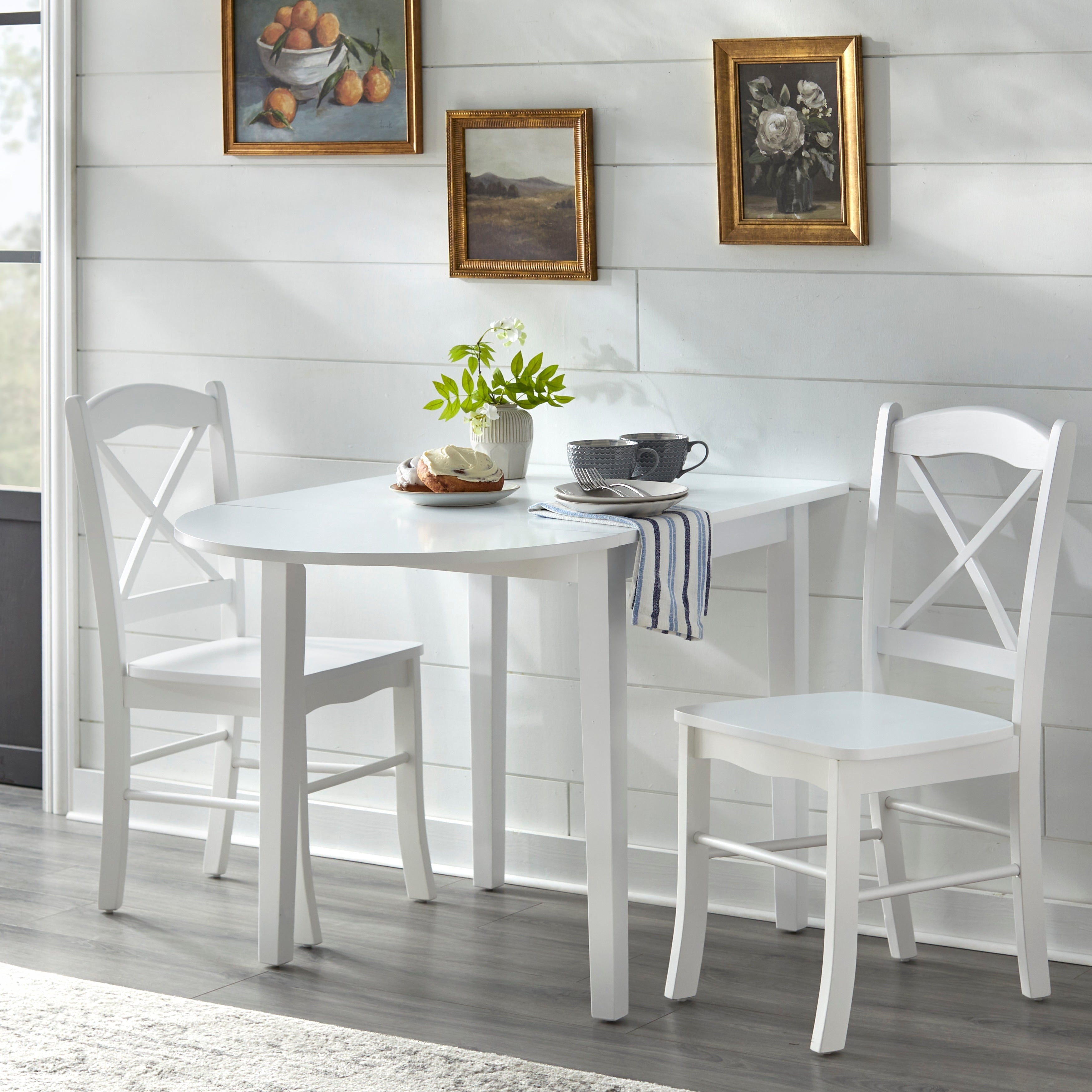 Simple Living Country Cottage Drop Leaf 3-piece Dining Set