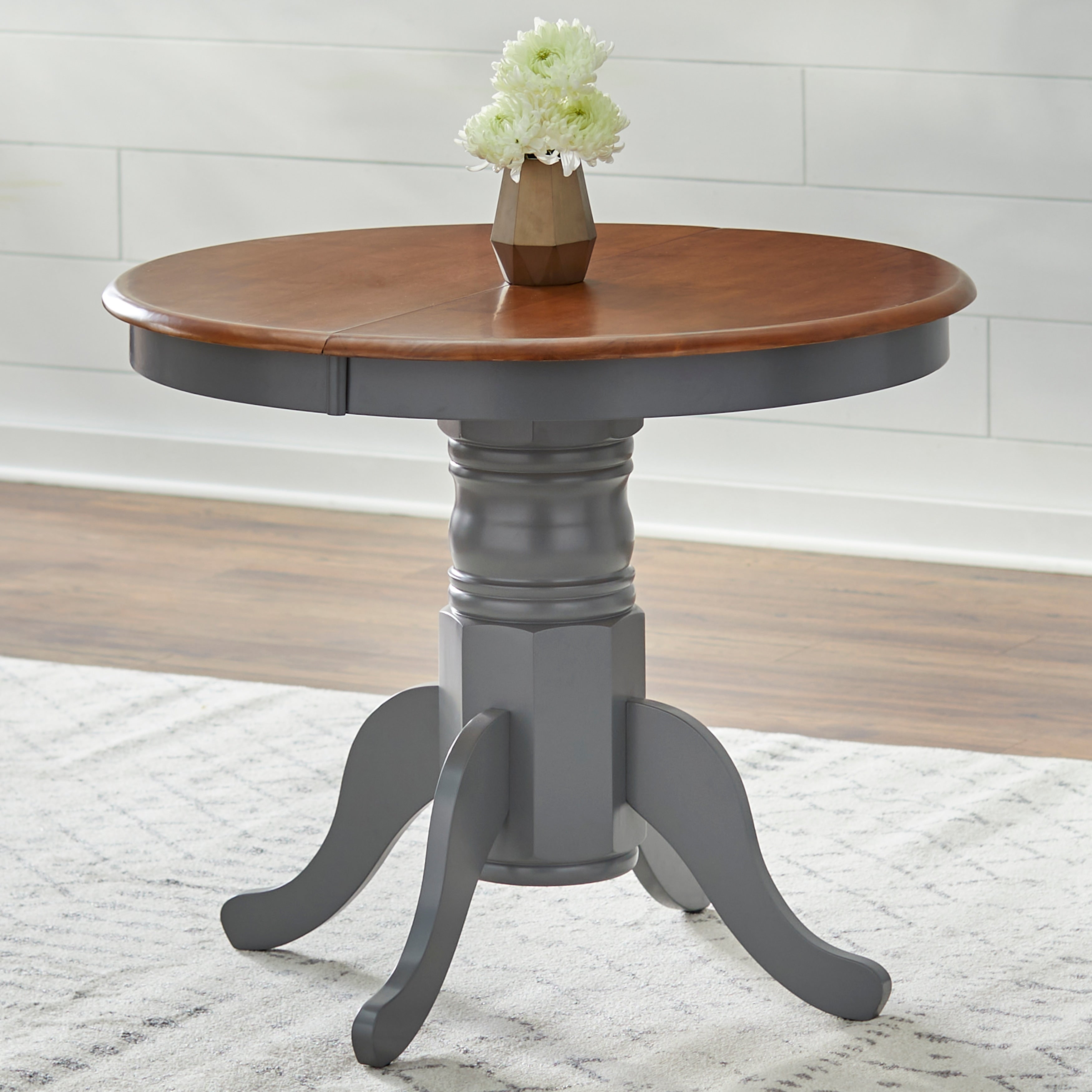 Simple Living Carolina 5-piece Farmhouse Solid Wood Dining Set with Leaf
