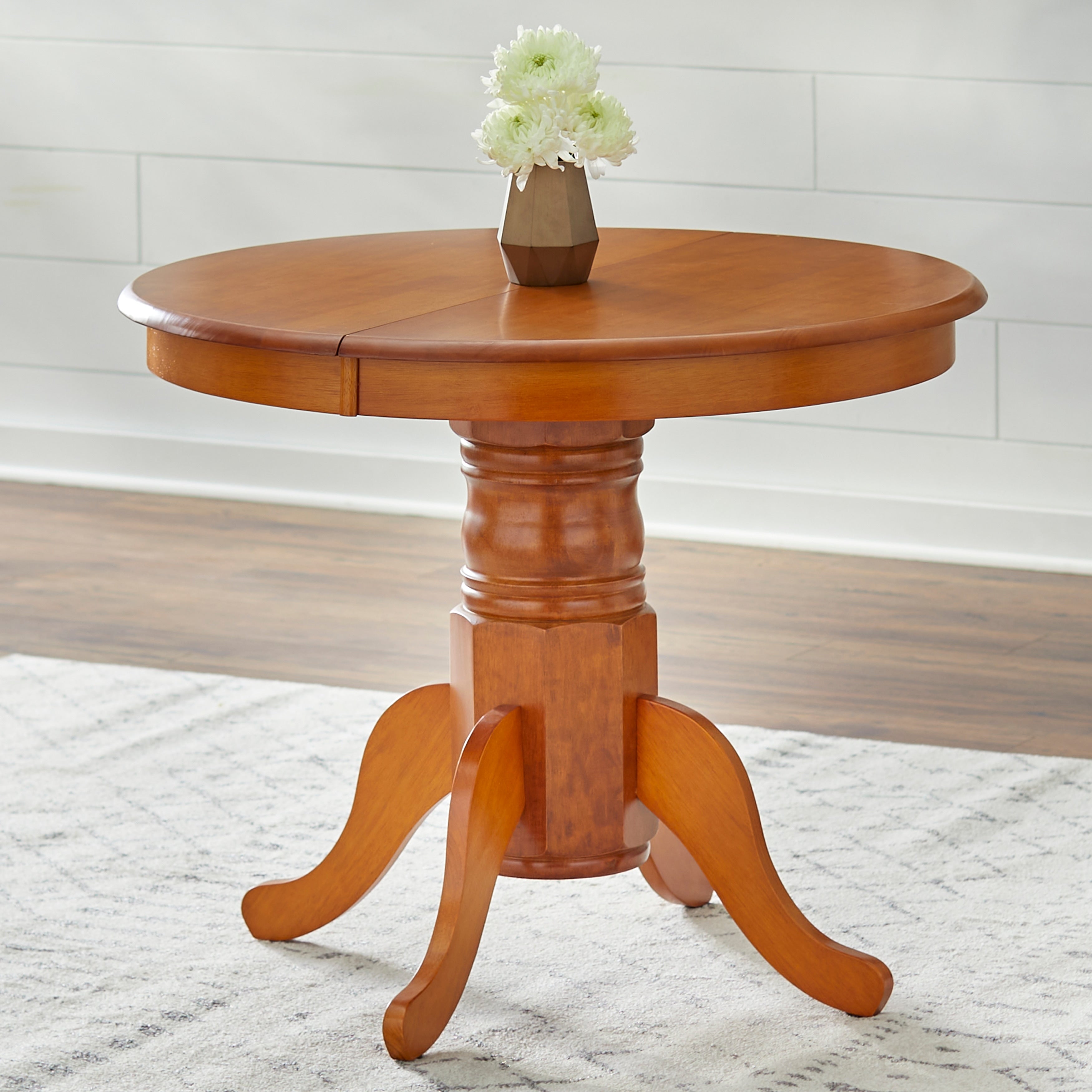 Simple Living Carolina 5-piece Farmhouse Solid Wood Dining Set with Leaf