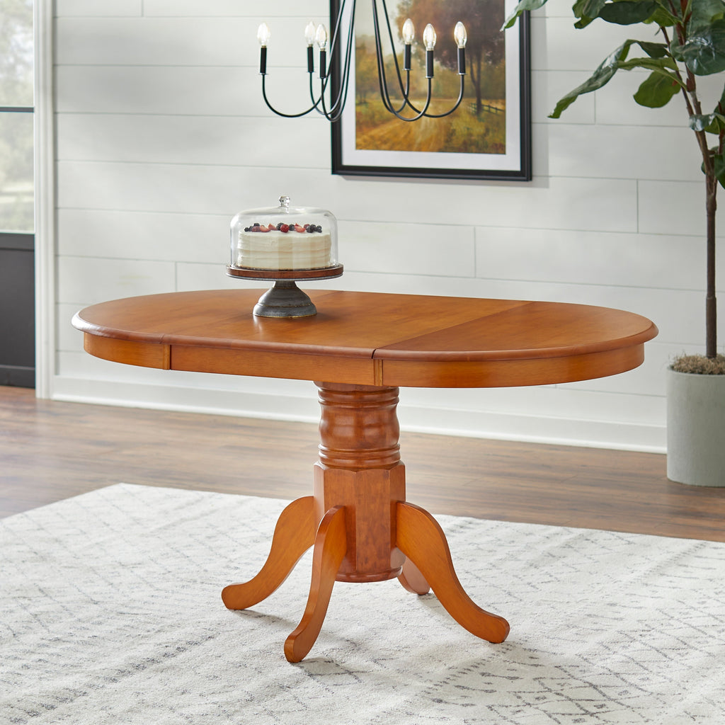 Simple Living Carolina 5-piece Farmhouse Solid Wood Dining Set with Leaf