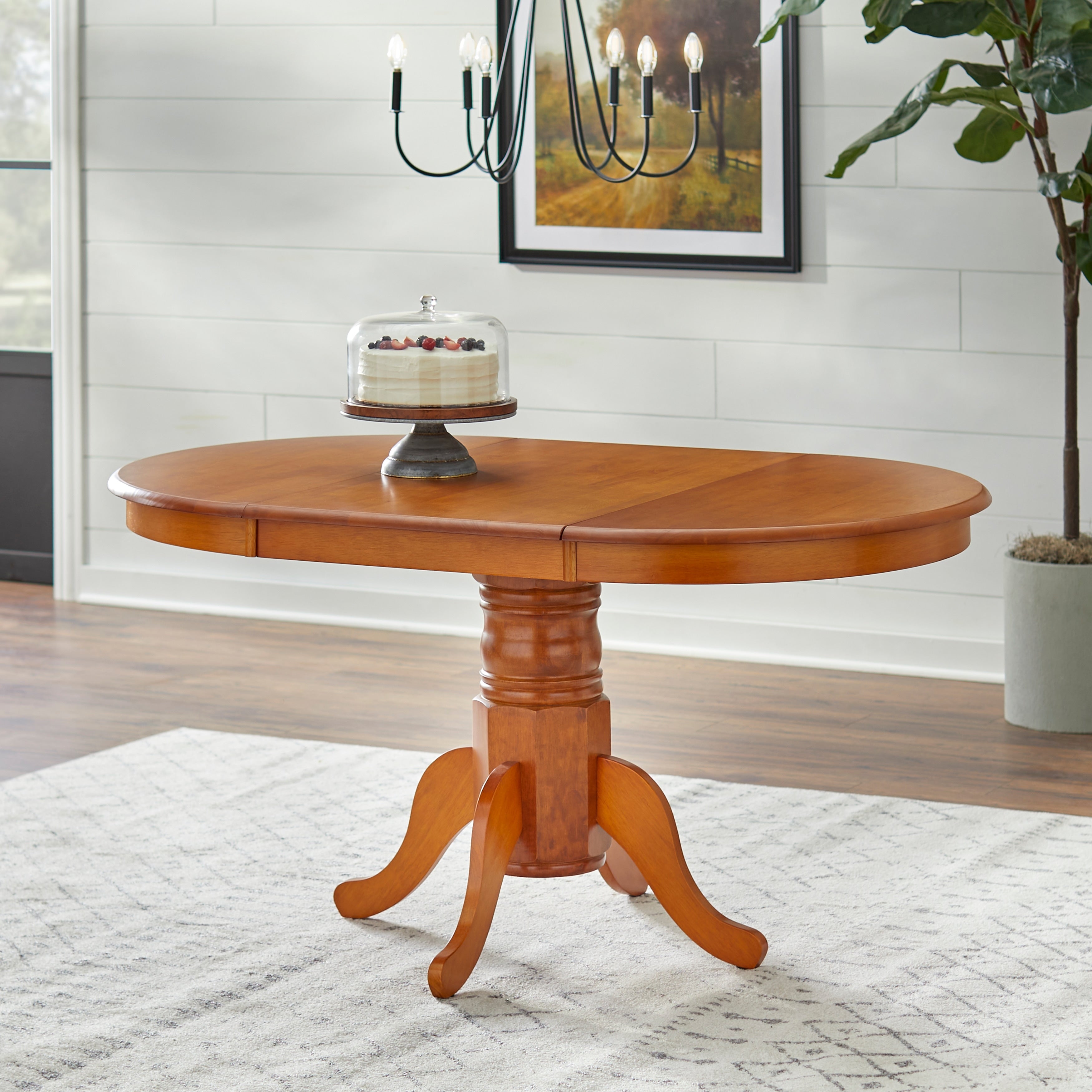 Simple Living Carolina 5-piece Farmhouse Solid Wood Dining Set with Leaf