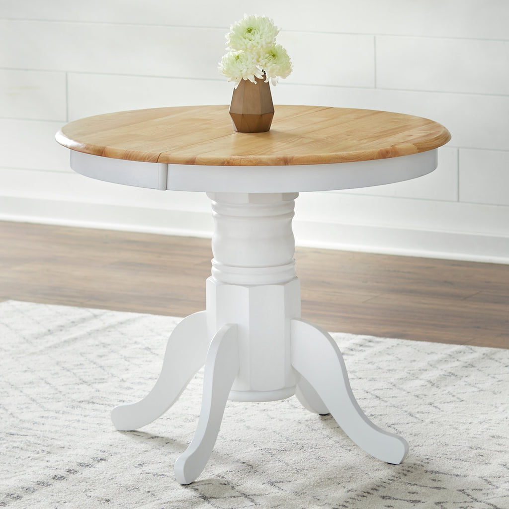 Simple Living Carolina 5-piece Farmhouse Solid Wood Dining Set with Leaf