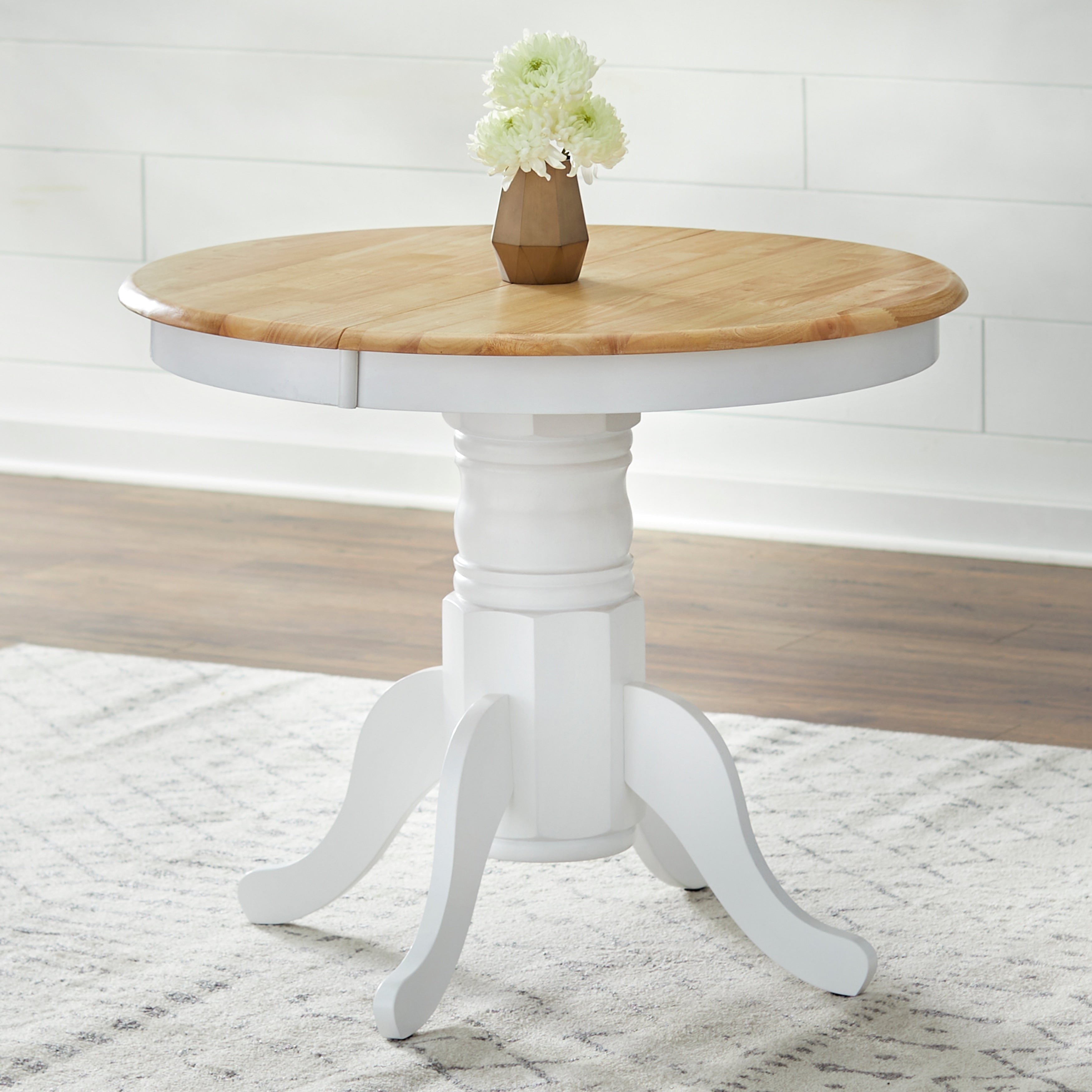 Simple Living Carolina 5-piece Farmhouse Solid Wood Dining Set with Leaf