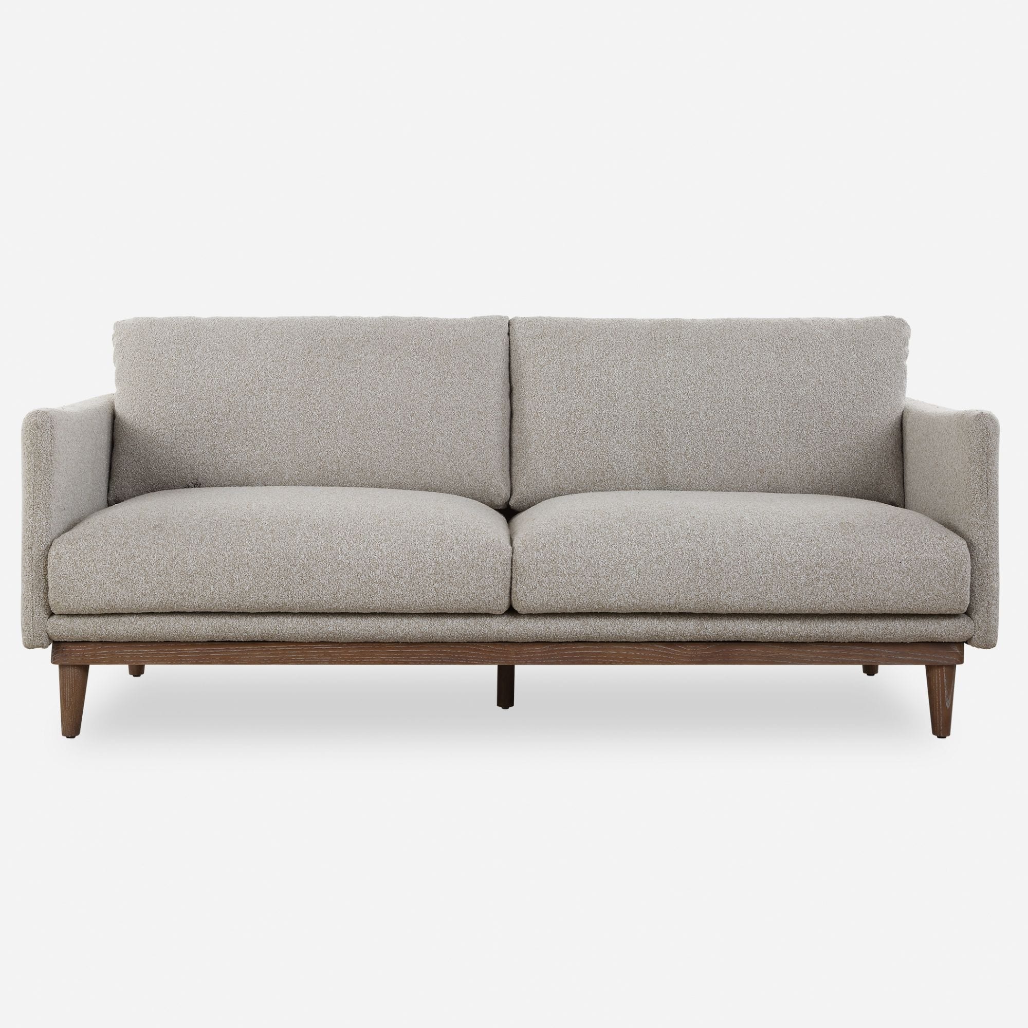 Solid Loveseat Sofa - 83 - Sand Gray