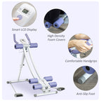 Soozier Foldable Ab Workout Equipment, Ab Machine with Four Adjustable Angles and Resistance Bands for Core and Stomach Exercise
