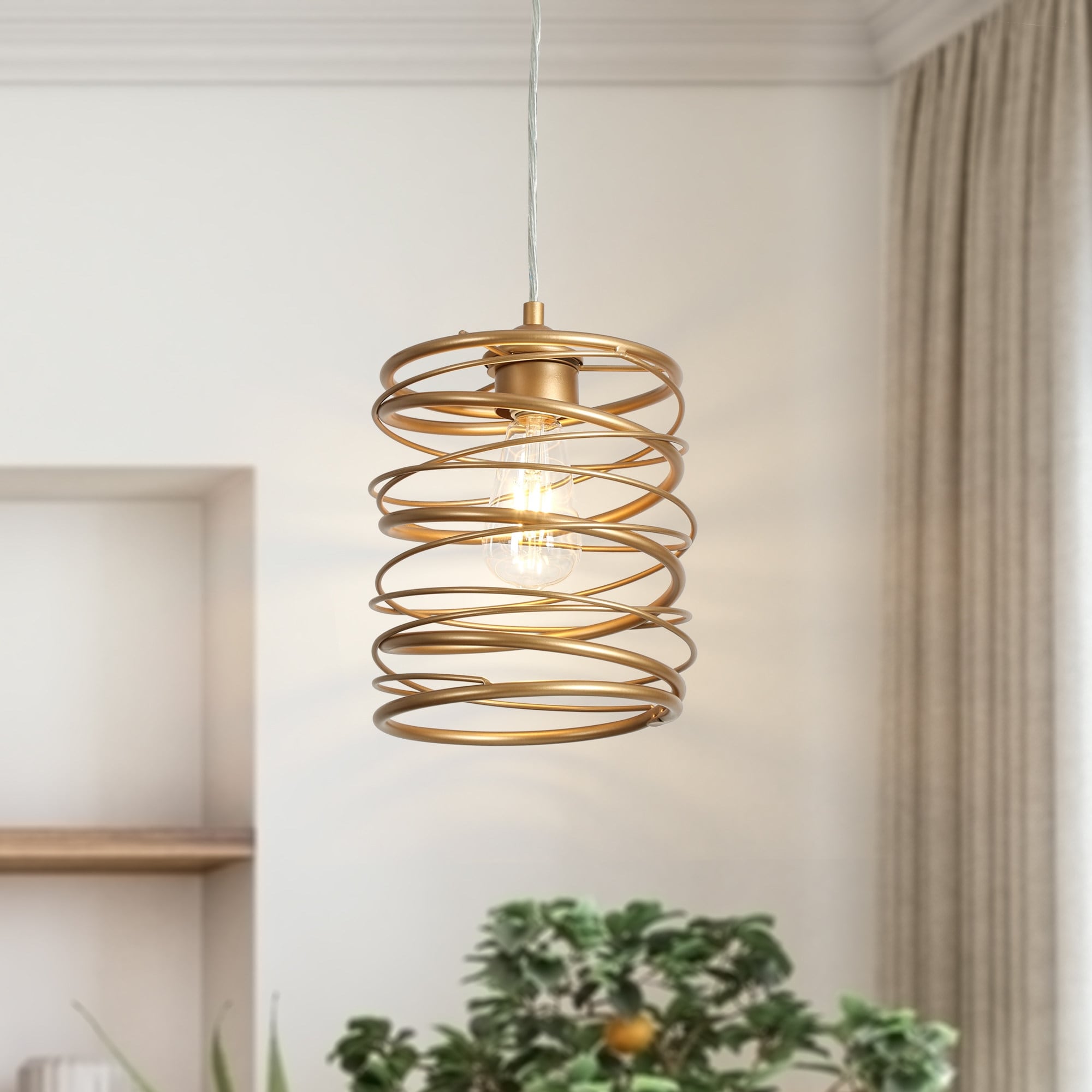 The Gray Barn Farmhouse 1-Light Pendant Light for the Kitchen Island Dining Room