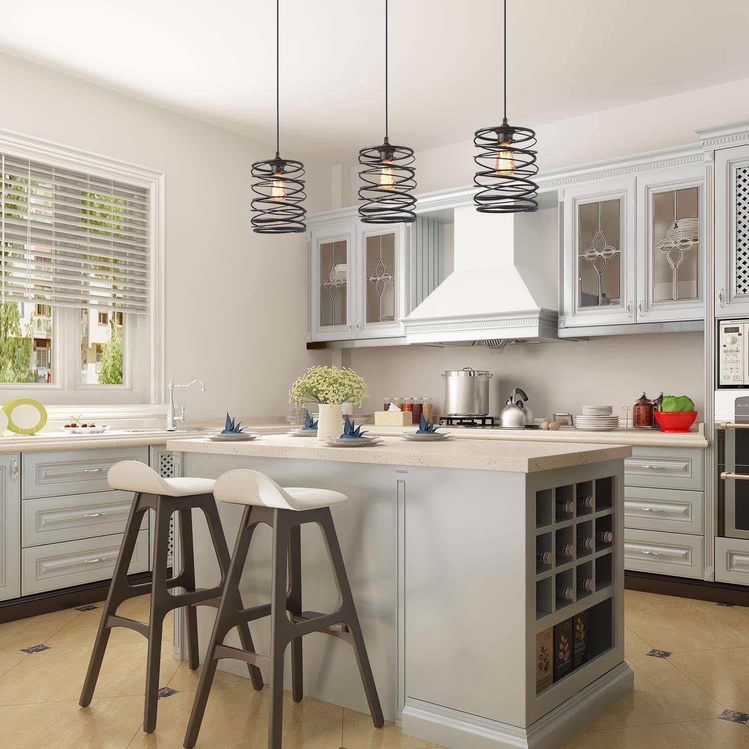 The Gray Barn Farmhouse 1-Light Pendant Light for the Kitchen Island Dining Room