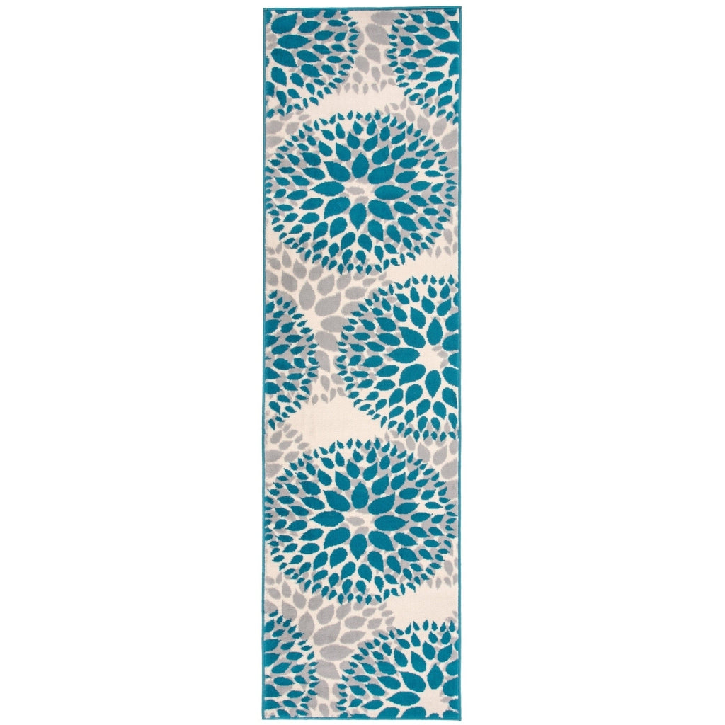 World Rug Gallery Modern Floral Circles Area Rug