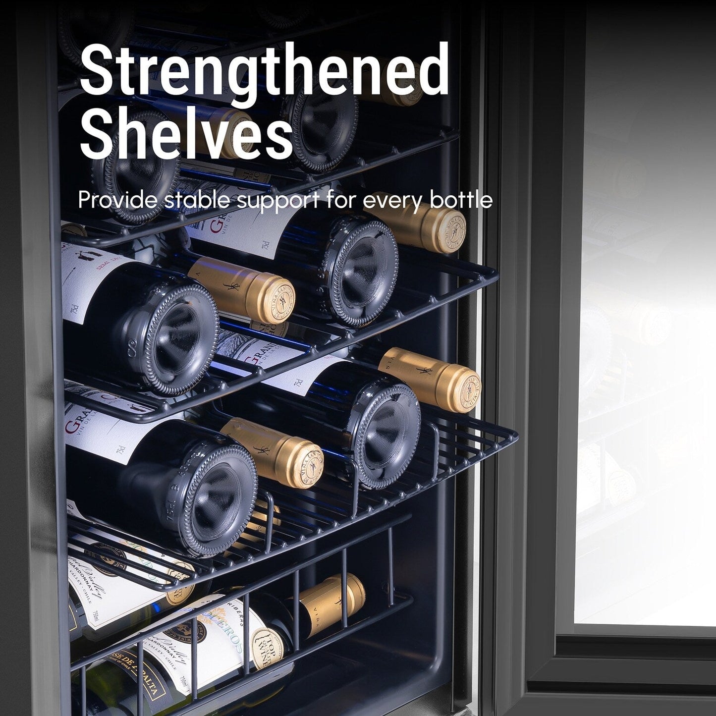 17 Inch Wine/Beverage Refrigerator, 20 Bottles, Freestanding, Digital Temperature Control