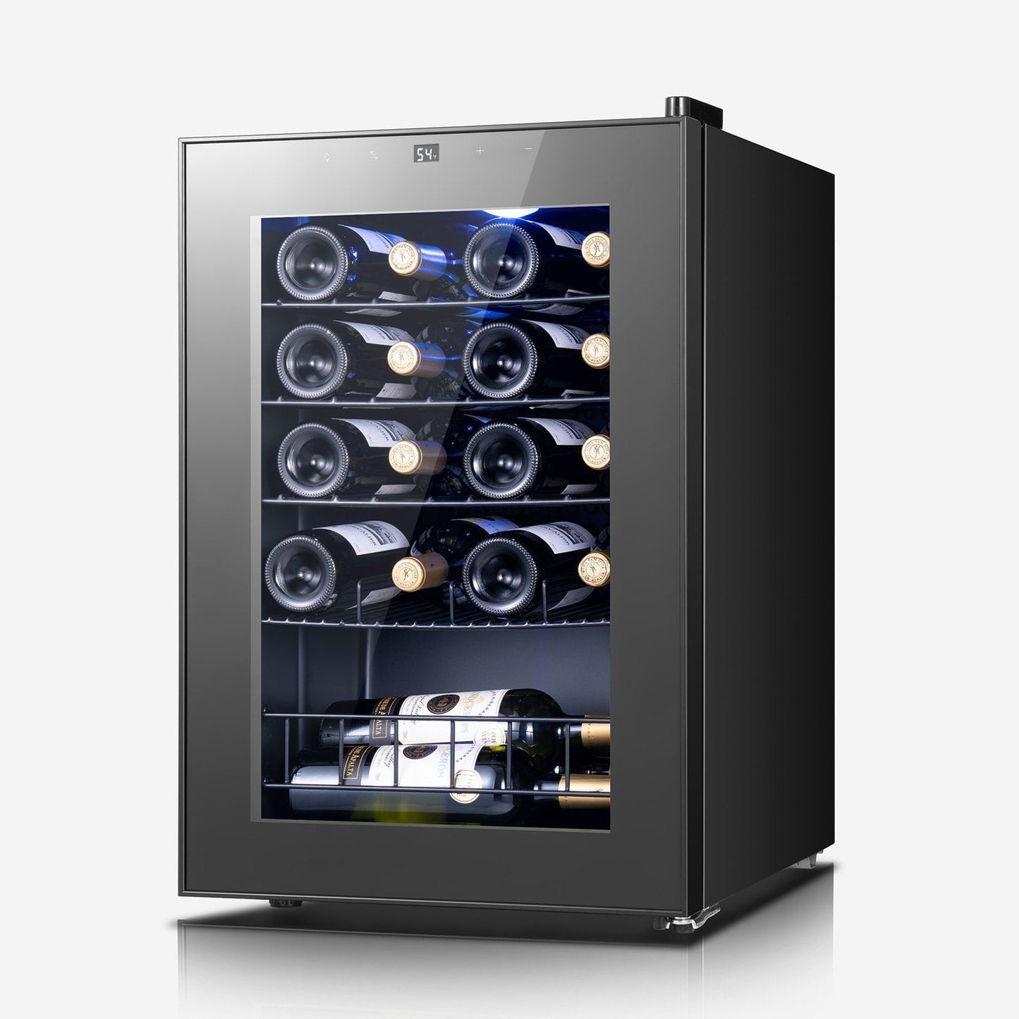 17 Inch Wine/Beverage Refrigerator, 20 Bottles, Freestanding, Digital Temperature Control