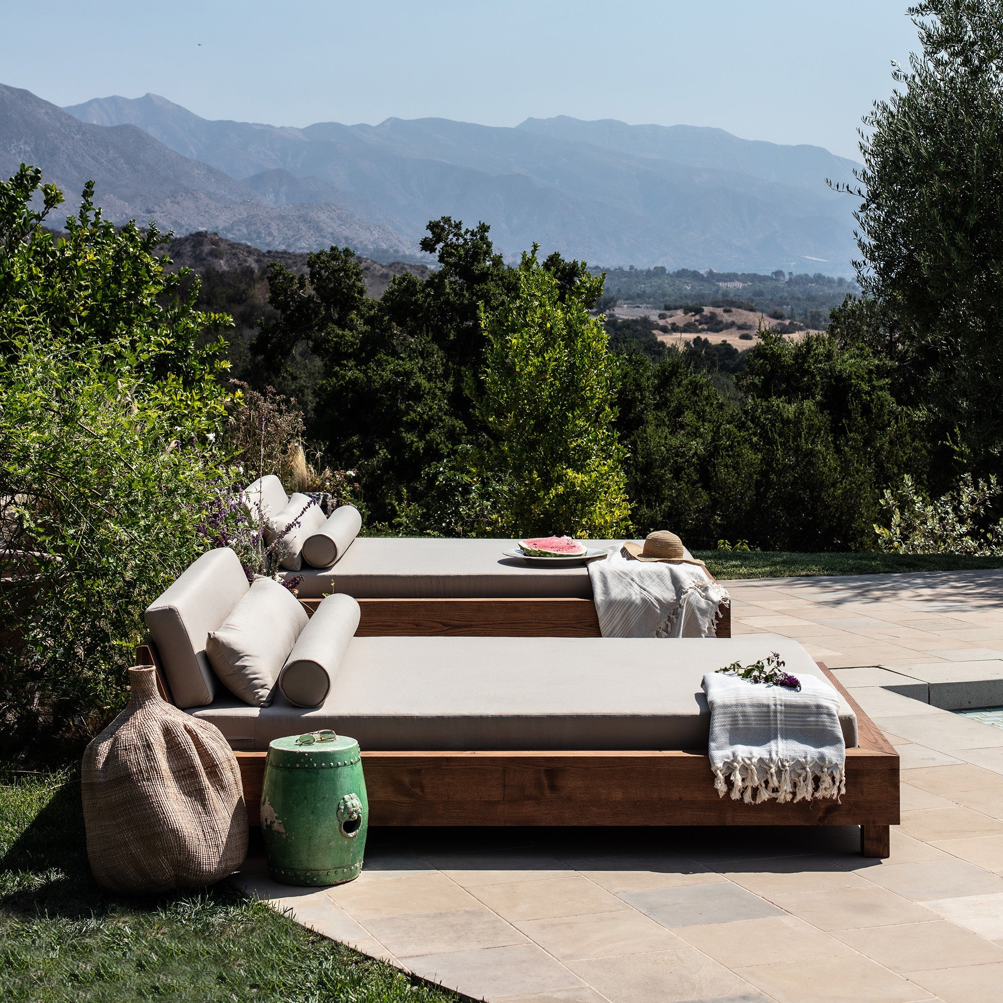 Lit de repos d'extérieur Ojai - Simple