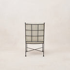 Chaise de salle à manger d'extérieur Provence sans accoudoirs - Rayures brumeuses