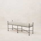 Banc d'extérieur Provence - Rayé brume