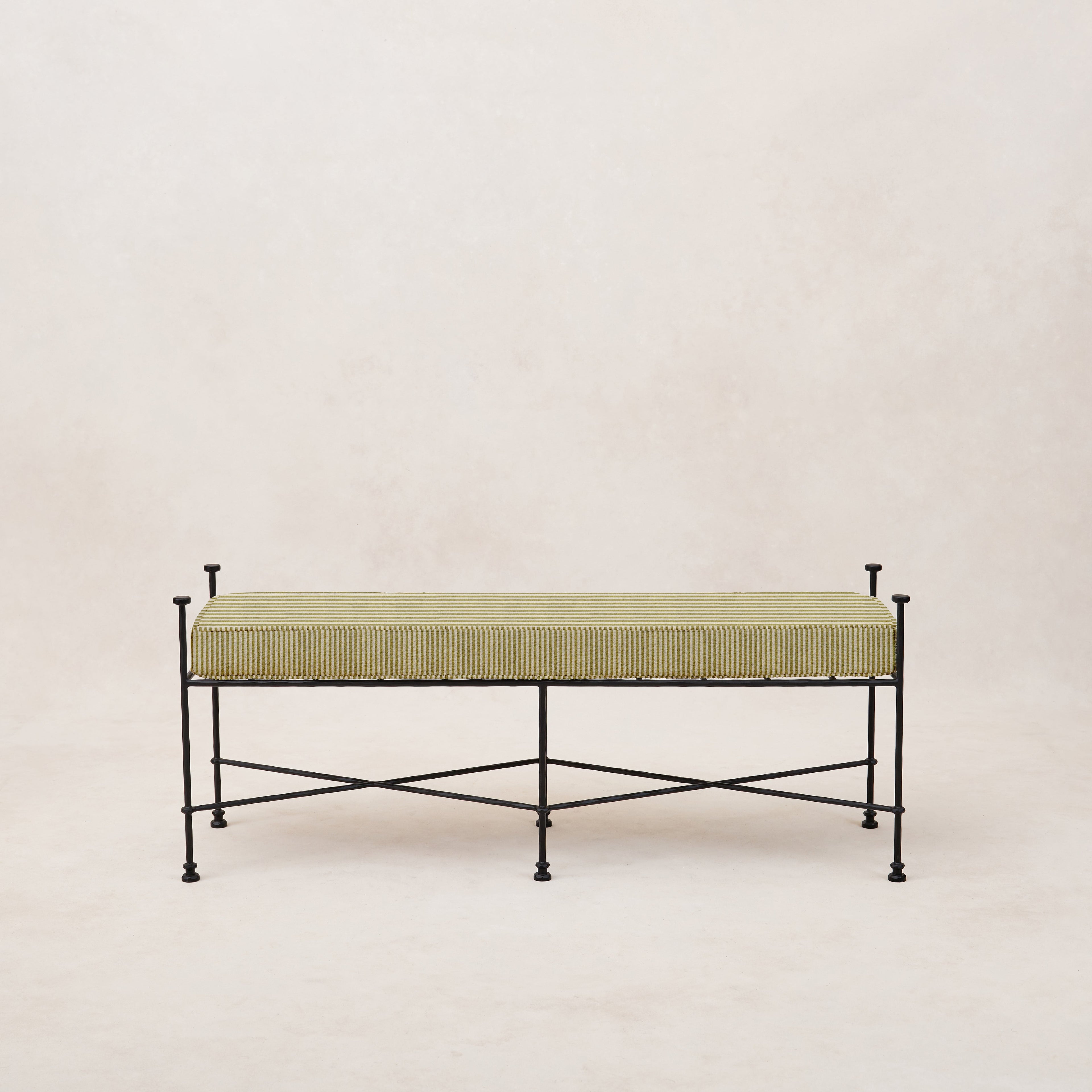Banc d'extérieur Provence - Rayé olive