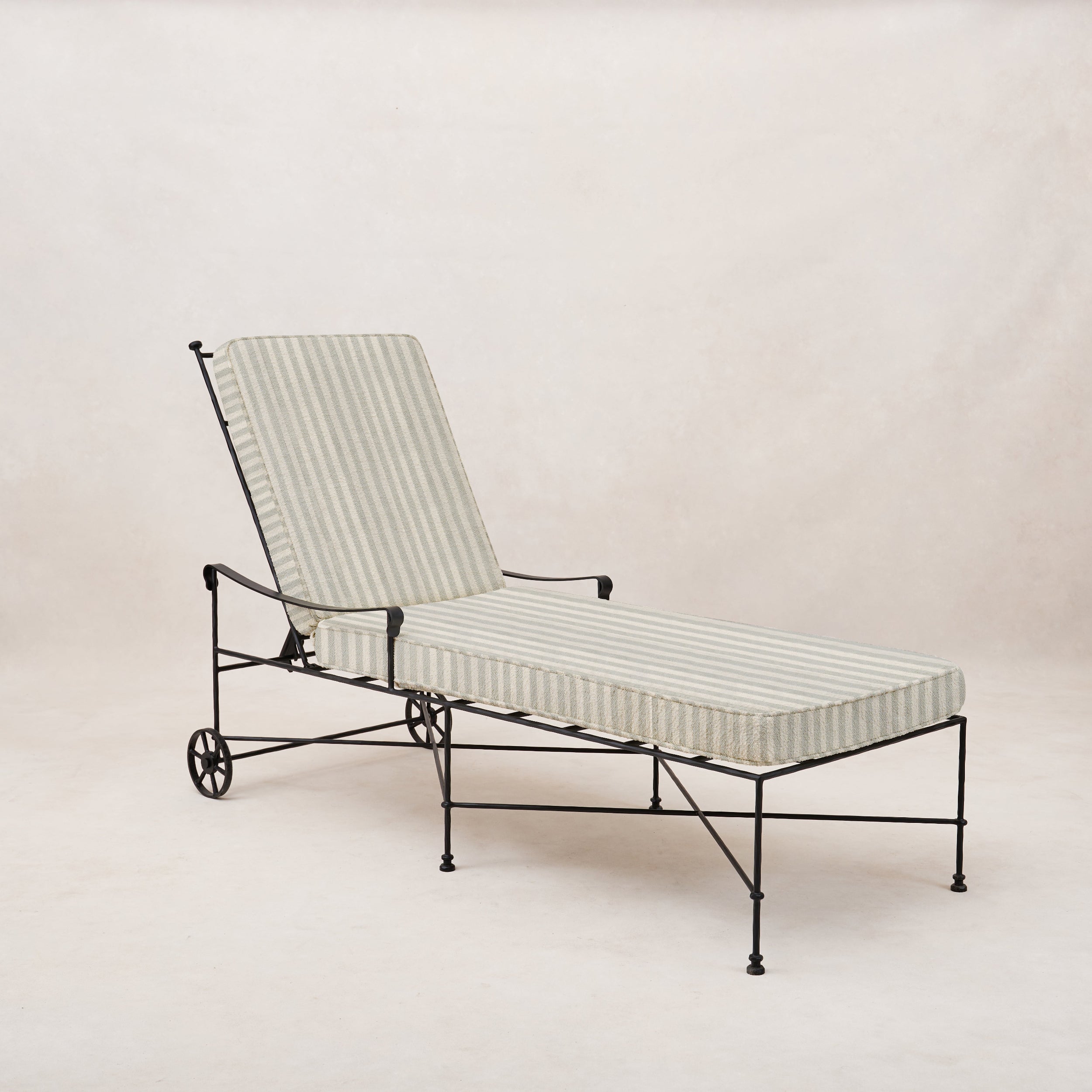 Chaise longue d'extérieur Provence - Rayures brumeuses