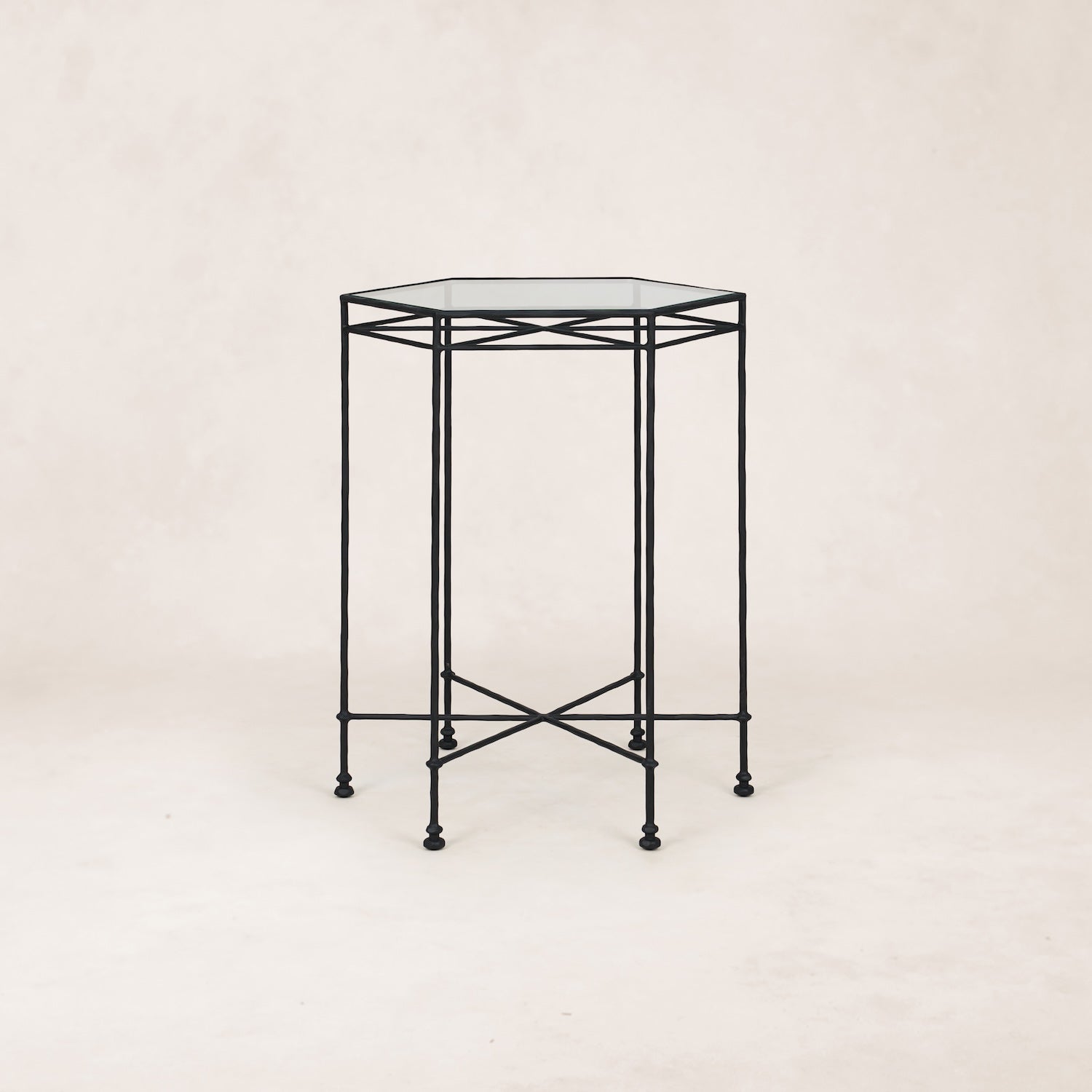 Table basse d'extérieur en verre Provence
