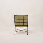 Chaise de salle à manger d'extérieur Provence - Rayures olive