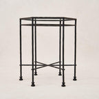 Table d'appoint d'extérieur en verre Provence
